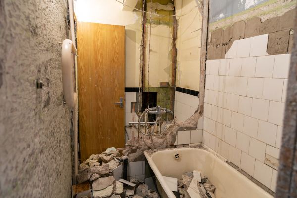 Shower Tile Demolition in Waterloo
